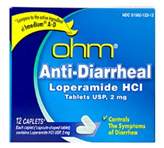 Ohm Anti-Diarrheal 12 Caplets 