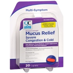 QC MUCUS RELIEF 20 CAPLETS