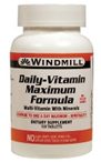 Windmill Daily Vitamin Maximum Formula 100 Tablets 