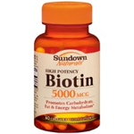 SUNDOWN BIOTIN 5000 MCG 60 CAPSULES