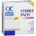 QC STERILE PADS 