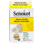 Senokot Natural Vegetable Laxative 20 Tablets 