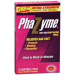 Phazyme Anti-Gas Simethicone 180 mg 12 soft gels